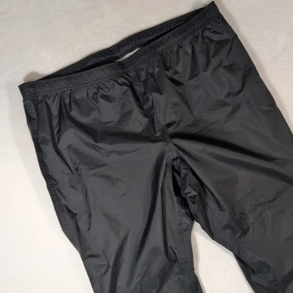 LL Bean TEK 2.5 Rain Pants Womens 2X Reg Black Ripstop Waterproof Hiking 268242 - Picture 1 of 11